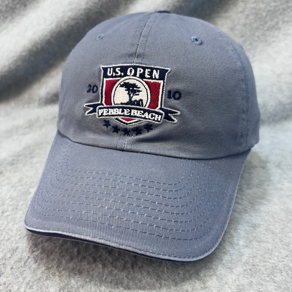 2010 U.S. Open Pebble Beach Mens Blue USGA Golf Hat Adjustable Member OSFM